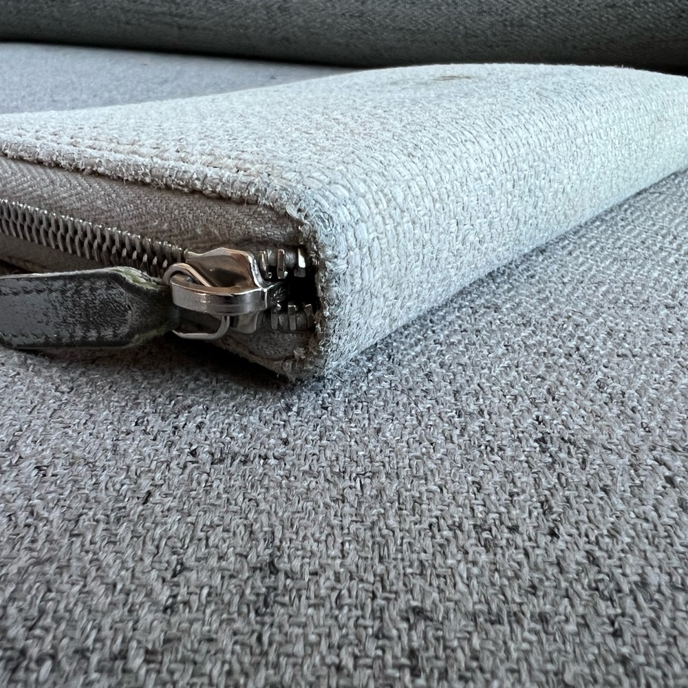 Chanel Gray Deauville Tweed Wallet - Picture 10 of 12